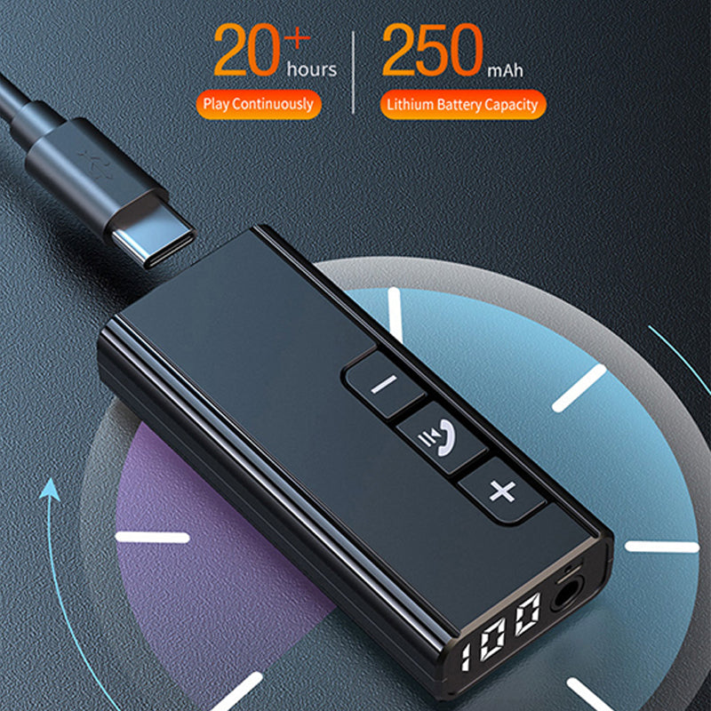 GR13 Car Bluetooth Adapter Power Digital Display Audio Music Wireless Receiver Hands-free Call Adapter GR13 Car Bluetooth Adapter Power Digital Display Audio Music Wireless Receiver Hands-free Call Adapter